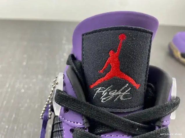 Cheap Jordan and LN4 Scott Family) Retro 4 Purple Travis 766296 (Friends 0512